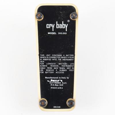 【中古】 ワウペダル エフェクター Jen Cry Baby 310.001 250.046 赤Fasel ギターエフェクター 本体画像 裏