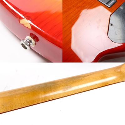 【中古】LAKLAND Shoreline Series SL4-94 Deluxe Cherry Sunburst / Rosewood レイクランド エレキベース ボディ傷
