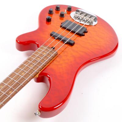 【中古】LAKLAND Shoreline Series SL4-94 Deluxe Cherry Sunburst / Rosewood レイクランド エレキベース カッタウェイ側