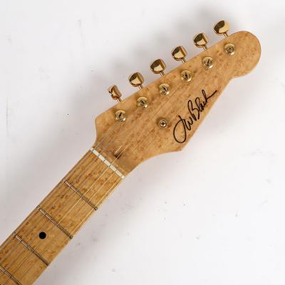 【中古】 エレキギター J.W.Black JWB-T 60th Anniversary 2TSB Soft Aged Abby’sピックアップ搭載 3.02kg テレキャスタータイプ JWブラック アビゲイル・イバラピックアップ バーズアイメイプルネック ヘッド