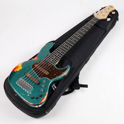 【中古】Xotic エキゾチック XJ-1T 6st Ash/R Sherwood Green over Cherry Sunburst Heavy Aged 2022年製 6弦エレキベース