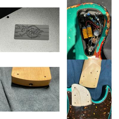 【中古】Xotic エキゾチック XJ-1T 6st Ash/R Sherwood Green over Cherry Sunburst Heavy Aged 2022年製 6弦エレキベース ピックアップ、ネック