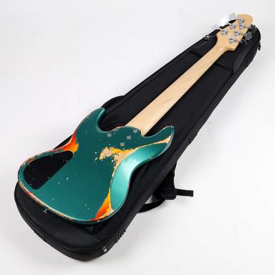 【中古】Xotic エキゾチック XJ-1T 6st Ash/R Sherwood Green over Cherry Sunburst Heavy Aged 2022年製 6弦エレキベース 背面
