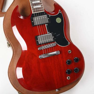 【中古】 エレキギター Gibson SG Standard 2018 Heritage Cherry 2017年製 ギブソン SGスタンダード チェリー 2.88kg 軽量個体 ボディ画像