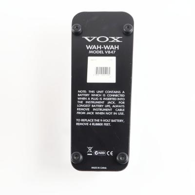 【中古】 ワウペダル VOX V847 ギターエフェクター 裏面