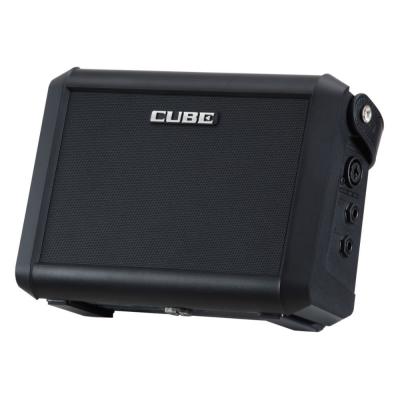 ROLAND ローランド CUBE Street MINI キューブストリートミニ バッテリー駆動小型アンプ CUBE-ST-MI (MOBILE CUBE後継機種) 斜めアングル画像