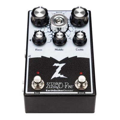 EarthQuaker Devices アースクエイカーデバイセス EQD ZEQD‐Pre 真空管アナログプリアンプ ギターエフェクター ベースエフェクター フロント斜め画像