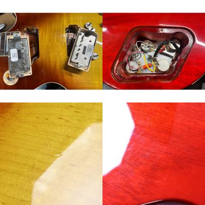 【中古】 エレキギター Gibson Les paul Standard 60s Figured Top Iced Tea 2023年製 ギブソン レスポールスタンダード アイスティー ピックアップ、傷