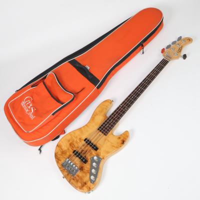 【中古】Crews Maniac Sound JB-2005 K&T Active Burl Maple Top 1pc Ash Back 5弦エレキベース