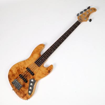 【中古】Crews Maniac Sound JB-2005 K&T Active Burl Maple Top 1pc Ash Back 5弦エレキベース 詳細画像