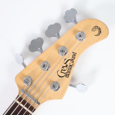 【中古】Crews Maniac Sound JB-2005 K&T Active Burl Maple Top 1pc Ash Back 5弦エレキベース 詳細画像