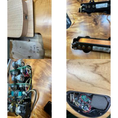 【中古】Crews Maniac Sound JB-2005 K&T Active Burl Maple Top 1pc Ash Back 5弦エレキベース 詳細画像