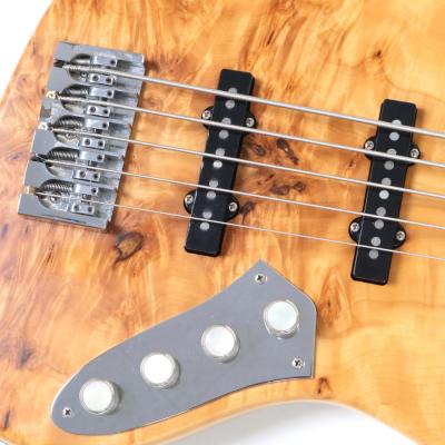 【中古】Crews Maniac Sound JB-2005 K&T Active Burl Maple Top 1pc Ash Back 5弦エレキベース 詳細画像