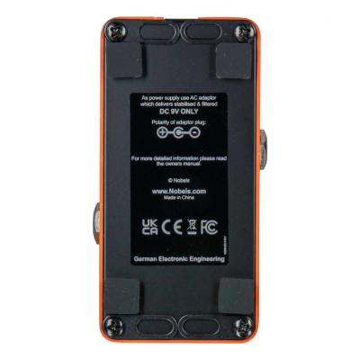 Nobels ノーベルズ MOD-mini ステレオモジュレーションペダル ギターエフェクター ボトム画像