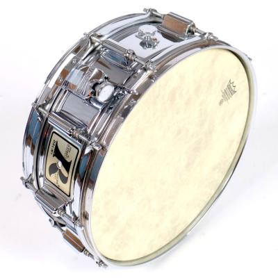 【中古】 スネアドラム ロジャース Rogers SUPERTEN SNARE DRUM 14x5 スネアドラム 斜めアングル画像