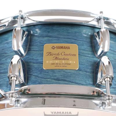 【中古】 スネアドラム ヤマハ YAMAHA BSD-0105 Birch Custom Absolute 14x5.5 ロゴ画像