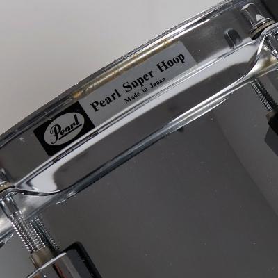 【中古】 スネアドラム パール Pearl Steel shell 14x6.5 Made in Japan スネアドラム サビあり