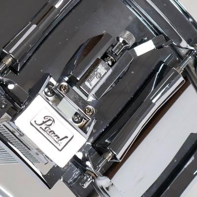 【中古】 スネアドラム パール Pearl Steel shell 14x6.5 Made in Japan スネアドラム 側面