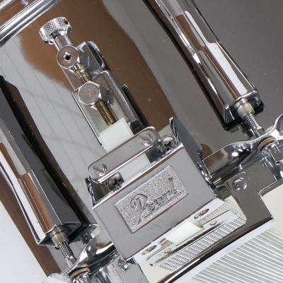 【中古】 スネアドラム パール Pearl Steel shell 14x6.5 Made in Japan スネアドラム 側面