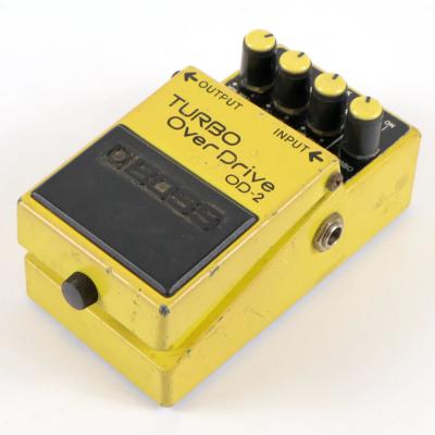 【中古】ターボオーバードライブ エフェクター BOSS OD-2 TURBO OverDrive ボス ギターエフェクター 右サイド