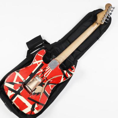 【中古】 エレキギター EVH Striped Series Frankenstein Frankie Maple Fingerboard Red with Black Stripes Relic 2021年製 Eddie Van Halen Model ヴァンヘイレン ボディバック画像