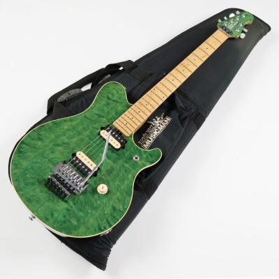 【中古】 エレキギター Music Man AXIS EX Trans Green 1997年製 日本製 ミュージックマン アクシスEX EVHモデルと同じスイッチ位置