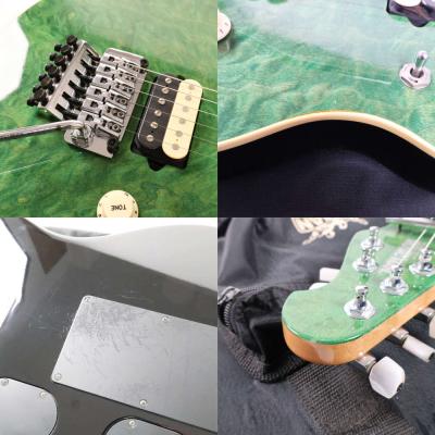 【中古】 エレキギター Music Man AXIS EX Trans Green 1997年製 日本製 ミュージックマン アクシスEX EVHモデルと同じスイッチ位置 傷