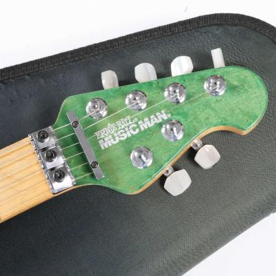 【中古】 エレキギター Music Man AXIS EX Trans Green 1997年製 日本製 ミュージックマン アクシスEX EVHモデルと同じスイッチ位置 ヘッド画像