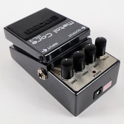 【中古】メタルコア エフェクター BOSS ML-2 Metal Core ハイゲイン ディストーション エフェクター 本体画像 斜め