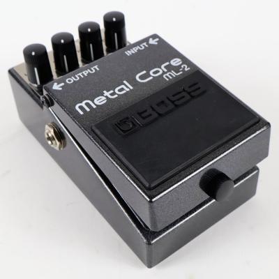 【中古】メタルコア エフェクター BOSS ML-2 Metal Core ハイゲイン ディストーション エフェクター 本体画像 斜め 2
