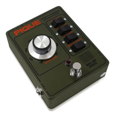 Mile End Effects マイルエンドエフェクツ PIQUE プリアンプ ギターエフェクター 斜めアングル画像