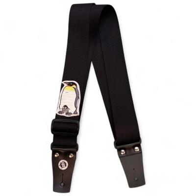 Grande uomo グランデウオモ TENDER STRAP TS-2 AC 親子ペンギン Black ギターストラップ