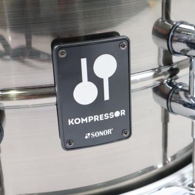 【中古】 スネアドラム ソナー SONOR KS-1307SDB Kompressor Series Brass Snare Drum 13×7 ロゴ