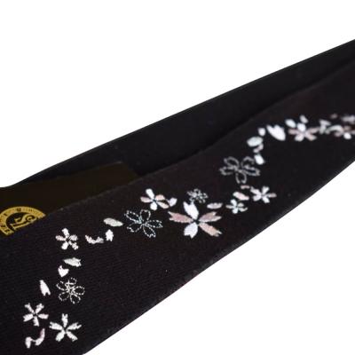 Grande uomo グランデウオモ TENDER STRAP TS-2 AC 桜 Black ギターストラップ