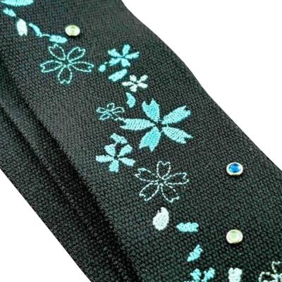 Grande uomo グランデウオモ TENDER STRAP TS-2 AC 雪桜スペシャル Black ギターストラップ