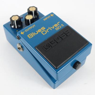 【中古】 ブルースドライバー エフェクター BOSS BD-2 Blues Driver ギターエフェクター オーバードライブ ブルドラ 本体画像 斜め