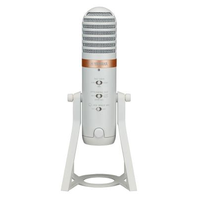 【訳あり】 ヤマハ YAMAHA AG01 W ライブストリーミングマイク ホワイト アウトレット 背面・スイッチ
