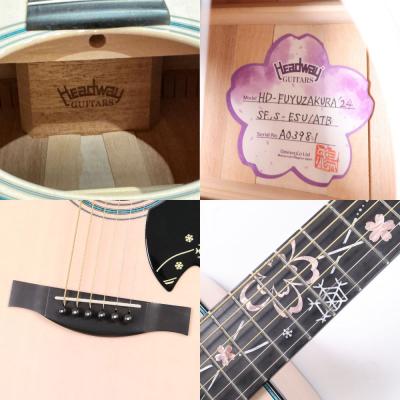 【中古】 アコースティックギター HEADWAY HD-FUYUZAKURA’24 SF,S-ESU/ATB SFGR(Snow Field Gradation) 2024年製 ヘッドウェイ 冬桜 桜シリーズ 詳細画像