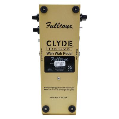 Fulltone フルトーン CLYDE Deluxe Wah LTD GOLD ワウ ギターエフェクター 限定モデル ボトム画像