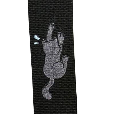 Grande uomo グランデウオモ TENDER STRAP TS-2 AC ずり落ちキャット Black ギターストラップ