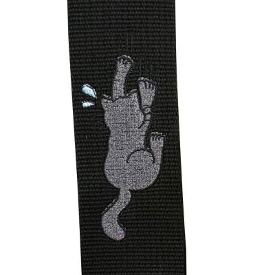 Grande uomo グランデウオモ TENDER STRAP TS-2 AC ずり落ちキャット Black ギターストラップ アップ画像