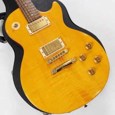 【中古】 エレキギター Gibson Les Paul Junior Special Plus Trans Amber Gold Hardware 2002年製 ギブソン レスポール ジュニアスペシャル AAメイプルトップ ボディ画像