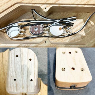 【中古】 エレキベース SAITO GUITARS S-420b Naked SAYTONEピックアップ搭載 齋藤楽器工房 日本製 MADE IN JAPAN 内部