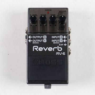 【中古】リバーブ エフェクター BOSS RV-6 Reverb ボス リヴァーブ エフェクター 正面