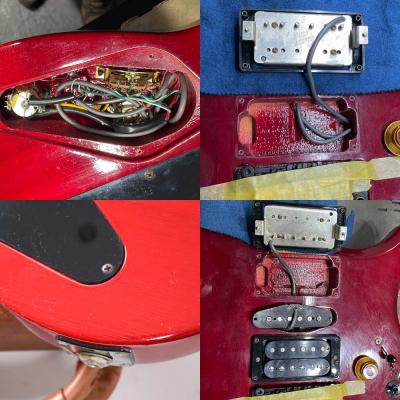 【中古】 エレキギター Gibson M-III Standard Candy Apple Red 1996年製 ギブソン M3 レアモデル 内部 傷