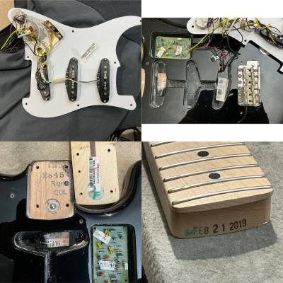 【中古】 エレキギター Fender Eric Clapton Stratocaster Maple Fingerboard Black Blackie 2019年製 フェンダー エリック・クラプトン ストラトキャスター Vintage Noiselessピックアップ搭載 ブラッキー 詳細画像