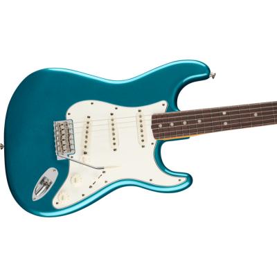 Fender フェンダー Vintera III Late ’60s Stratocaster RW Ocean Turquoise エレキギター ストラトキャスター ボディ斜めアングル画像