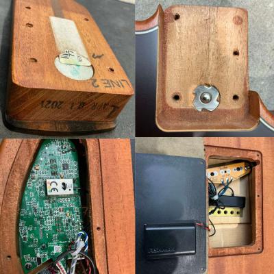 【中古】 エレアコ Fender American Acoustasonic Telecaster Ebony Fingerboard Sunburst 2021年製 ケース欠品 フェンダー アメリカンアコースタソニック テレキャスター 内部