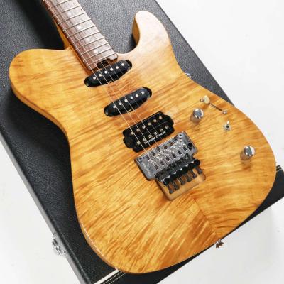 【中古】 エレキギター ESP TE-350DT KOA 2002年頃製造 フレイムコアトップ フロイドローズブリッジ Seymour Duncanピックアップ搭載 ボディ画像