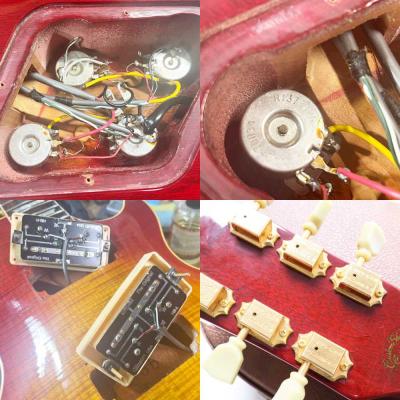 【中古】 エレキギター Gibson Les Paul Re-issue Heritage Dark Sunburst with Gold Hardware1988年製 Pre-Historic Custom Shopデカールあり ゴールドパーツ 基盤ピックアップ搭載 プレヒストリック 内部